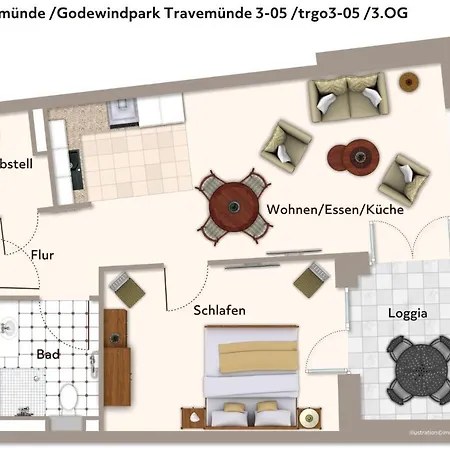 Godewindpark Travemuende Godewindpark Travemuende 3-05 Apartment *